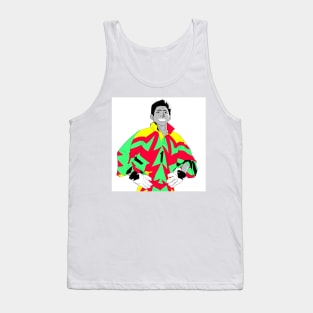 jorge campos in bright immortal jersey soccer goal keeper suit Tank Top